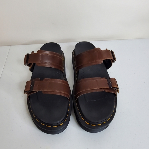 Dr. Martens Myles Brando Leather Sandal Women's Size 12 Men's 11 NEW Dark Brown - Picture 6 of 16